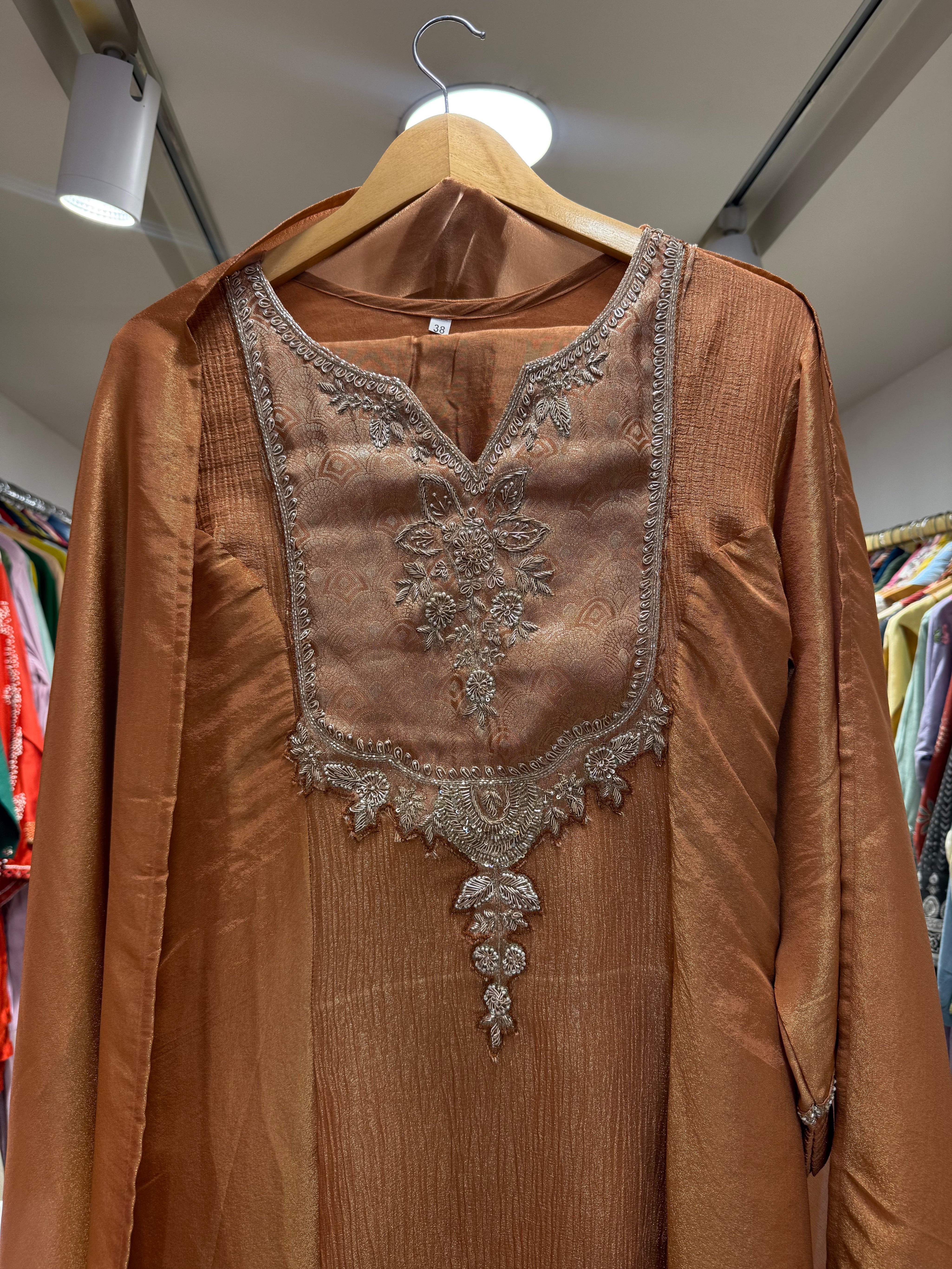 Rajvi Handwork Tissue Dress
