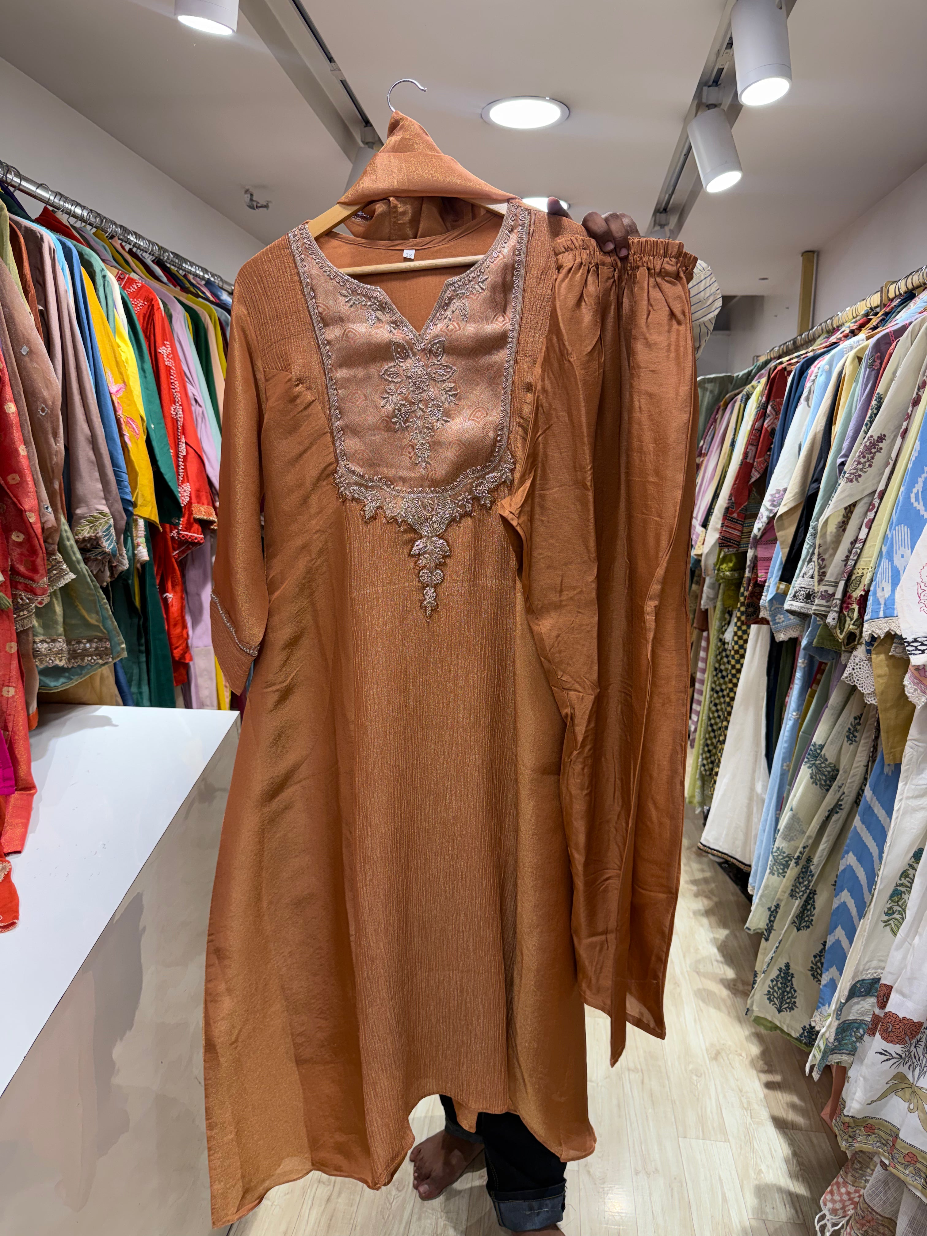 Rajvi Handwork Tissue Dress