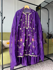 Shweta hand embroidery sharara