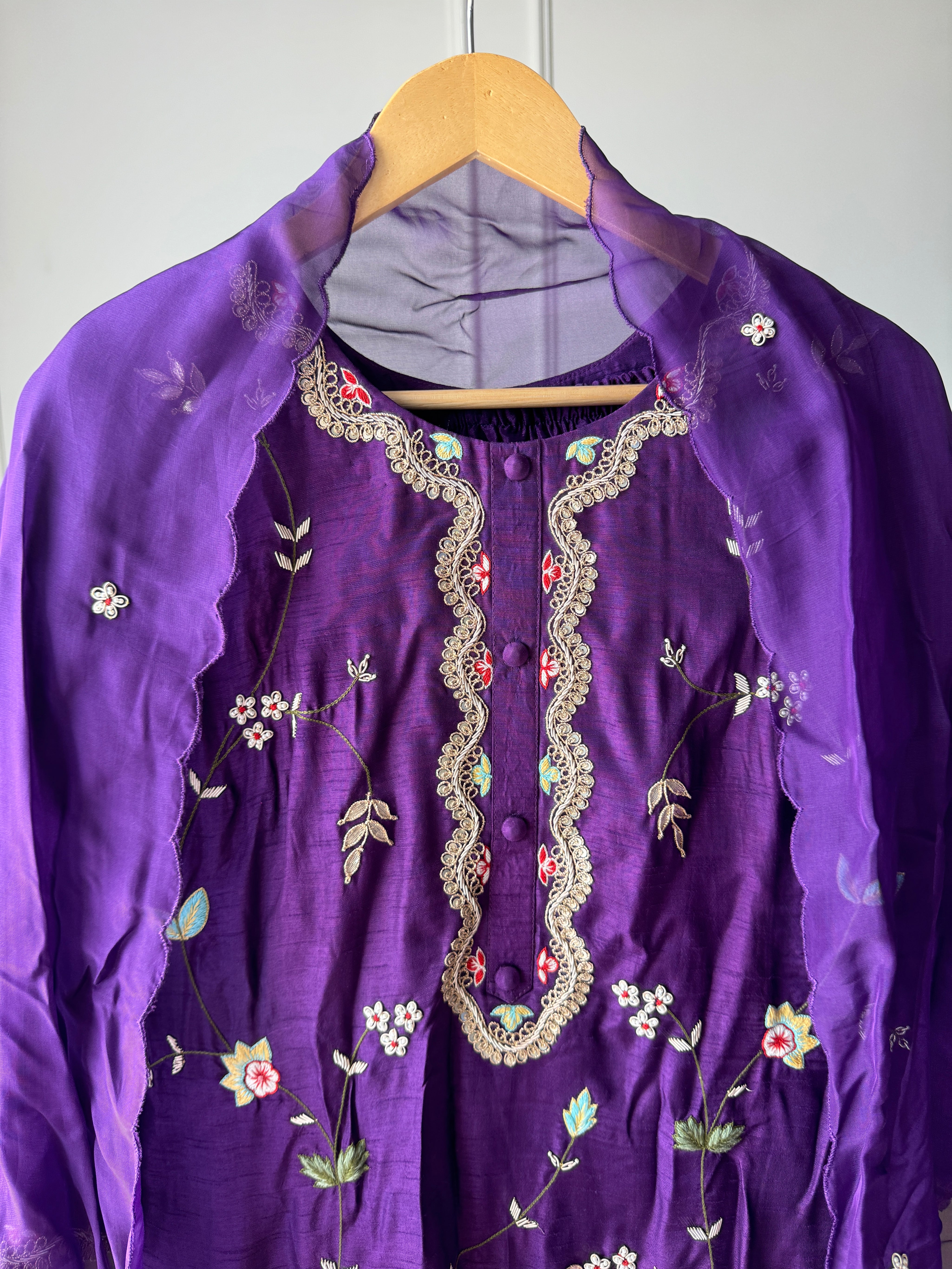 Shweta hand embroidery sharara
