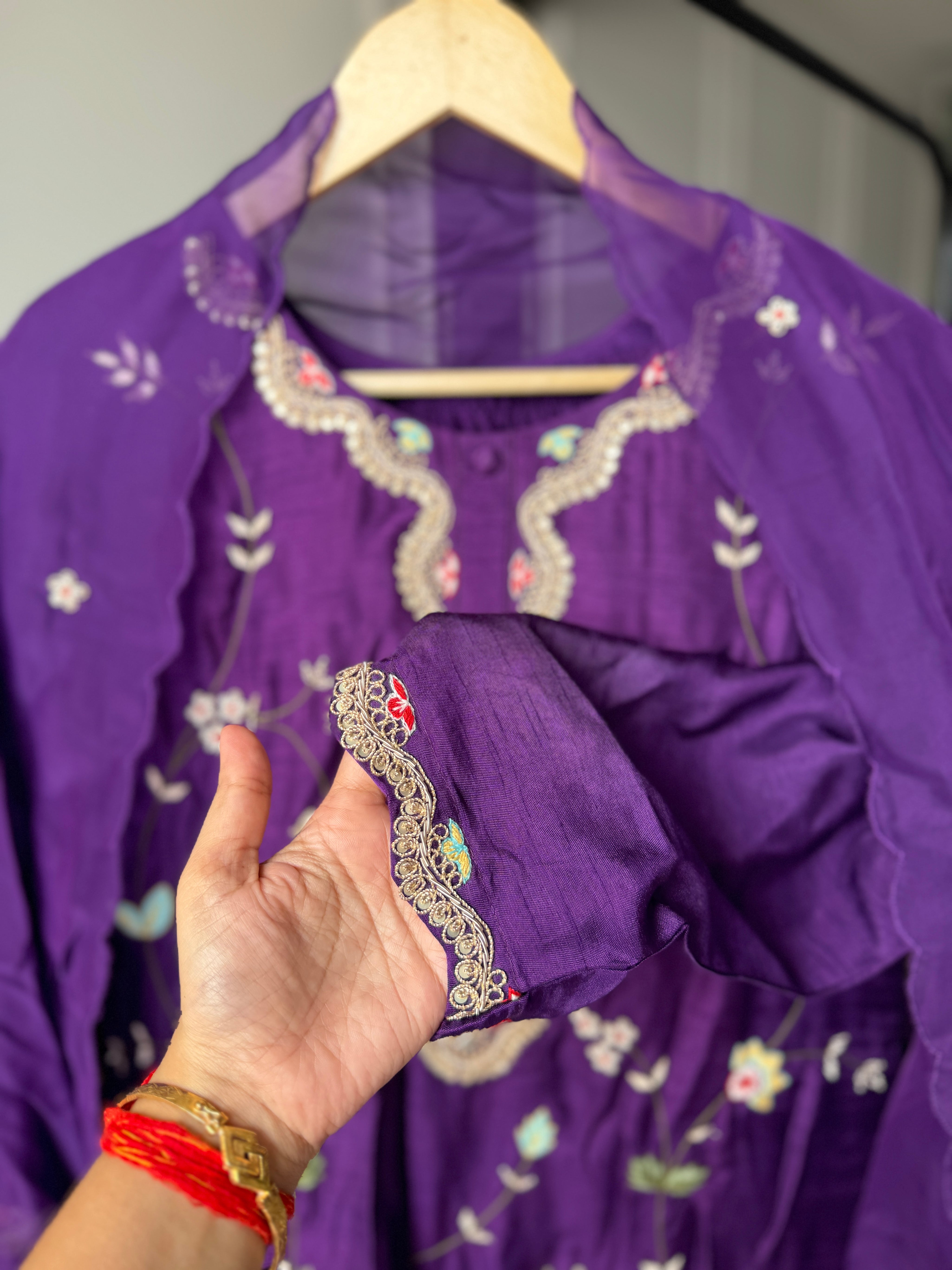 Shweta hand embroidery sharara