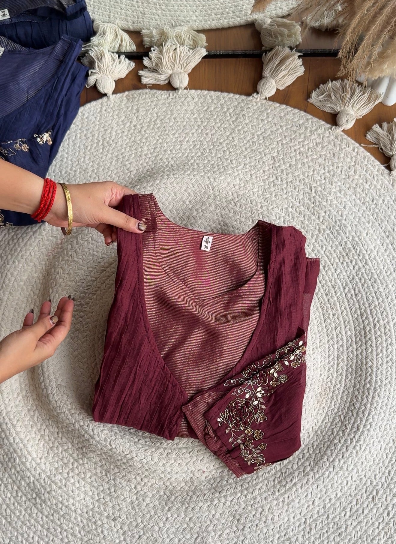 Naina Koti Anarkali Dress-Maroon