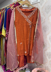 Anghrakha Dress- Rust