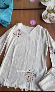 Riya Pom Pom Detailing Coord Set