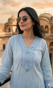 Tahini Lucknowi coord - Blue