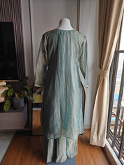 Swini Handwork Tissue Dress - Powder Blue (Ready to Ship)