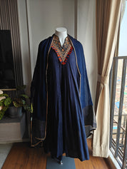 Suhana Mul Chanderi Anarkali - Dark Blue