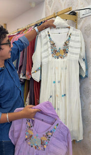 Jenisha Embroided Anarkali Dress (Make to Order)