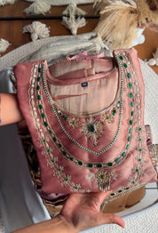 Shriya Handwork Coord Set -Pink