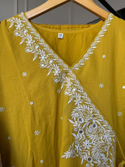 Sayli Lakhnawi Cotton Dress- Yellow